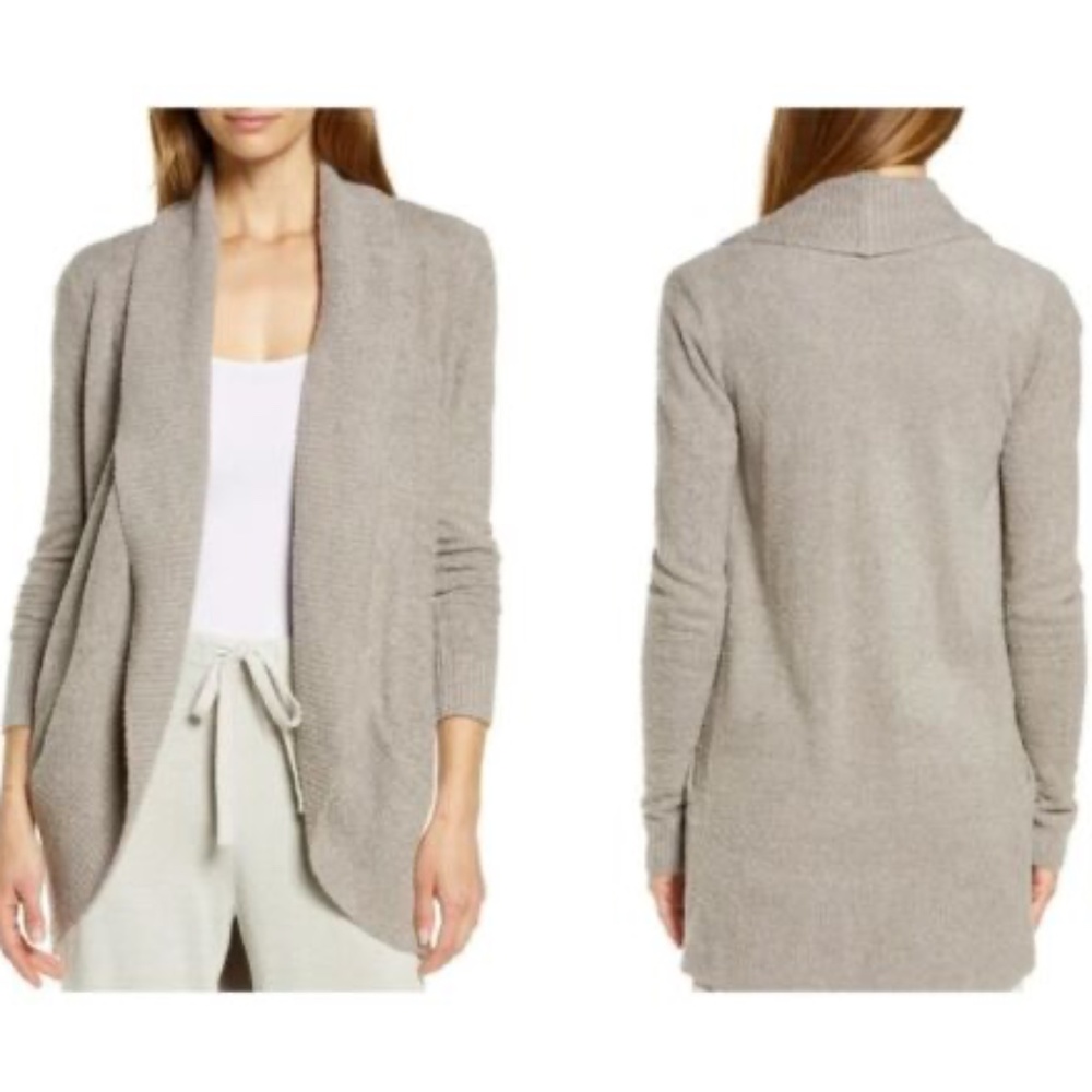 Barefoot Dreams CozyChic Lite Circle Cardigan in Grey - Size M